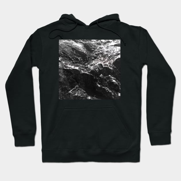 Black and white Rock formation Hoodie by Breccia